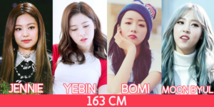 Blackpink's Jennie - DIA's Yebin - APink's Bomi - MAMAMOO's Moon Byul