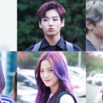 kpop idols purple hair